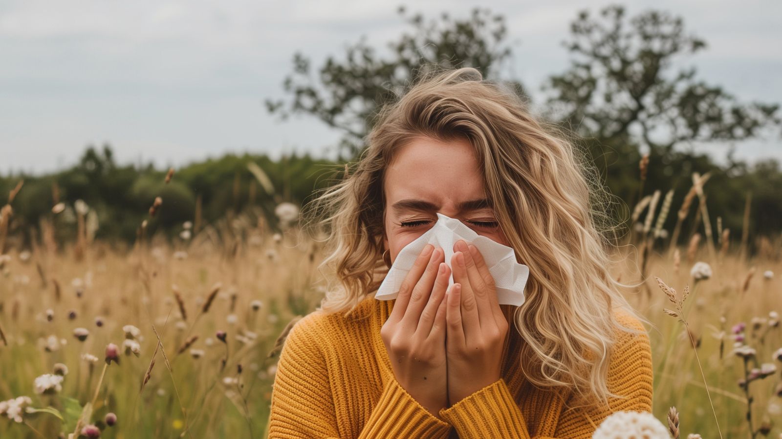 Illustration d'une femme ayant des allergies. ©Hanna, Adobe Stock